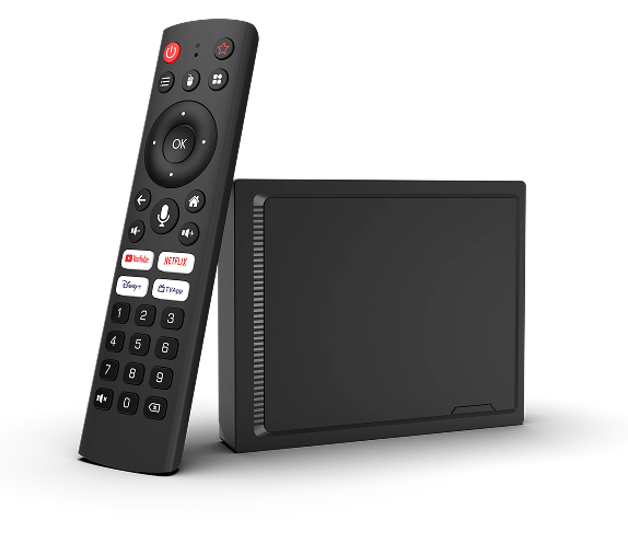 ImagineSignage 4K UHD Android media player with remote control
